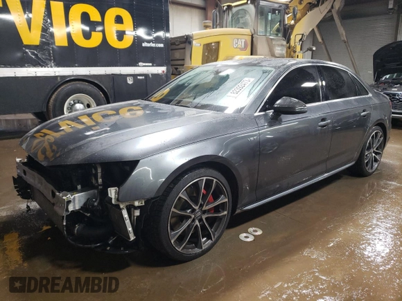 2018 Audi S4 Premium Plus with VIN WAUB4AF48JA003265, listed as a Copart auction lot 82392473 with 90,366 mi miles. Bid and sale history available at carsss.com. Image 1.