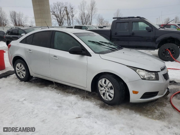 2013 Chevrolet Cruze LS with VIN 1G1PA5SH0D7209014, listed as a Copart auction lot 45330625 with 125,991 mi miles and Clean Title. Bid and sale history available at carsss.com. Image 4.