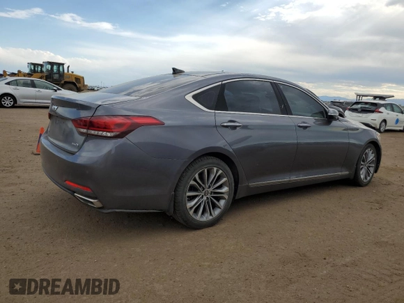 2015 Hyundai Genesis 3.8L with VIN KMHGN4JE6FU077972, listed as a Copart auction lot 60569254 with 0 mi miles and Clean Title. Bid and sale history available at carsss.com. Image 3.