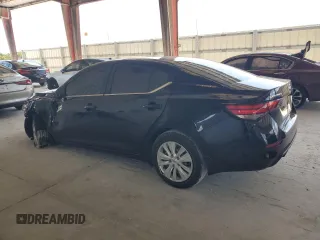2020 Nissan Sentra S with VIN 3N1AB8BV2LY252576, listed as a Copart auction lot 52111675 with 45,734 mi miles and Non Repairable. Bid and sale history available at carsss.com. Image 2.