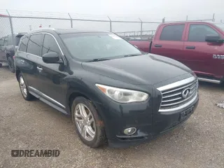 2013 Infiniti JX35 with VIN 5N1AL0MM5DC303669, listed as a IAAI auction lot 41941784 with 235,898 mi miles. Bid and sale history available at carsss.com. Image 1.