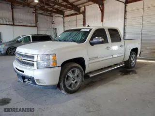 2012 Chevrolet Silverado 1500 LTZ with VIN 3GCPKTE71CG203852, listed as a Copart auction lot 46737545 with 0 mi miles and Salvage Title. Bid and sale history available at carsss.com. Image 1.