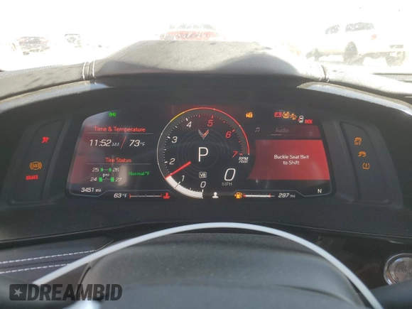 2024 Chevrolet Corvette 1LT with VIN 1G1YA2D4XR5112306, listed as a Copart auction lot 77758984 with 3,451 mi miles and Salvage title. Bid and sale history available at DreamBid. Image 9.