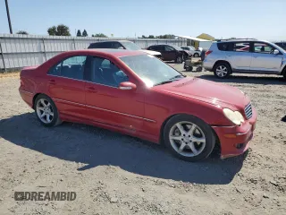 2007 Mercedes-Benz C 230 Sport with VIN WDBRF52H57F888532, listed as a Copart auction lot 63796925 with 213,457 mi miles and Salvage title. Bid and sale history available at DreamBid. Image 4.
