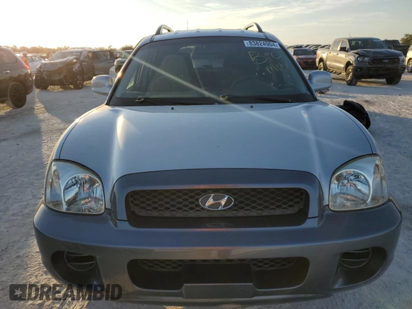 2003 Hyundai Santa Fe with VIN KM8SB12B83U366238, listed as a Copart auction lot 83824904 with 0 mi miles and Salvage Title. Bid and sale history available at carsss.com. Image 5.