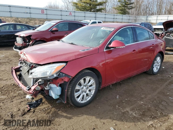 2013 Buick Regal with VIN 2G4GR5ERXD9215501, listed as a Copart auction lot 42006994 with 48,385 mi miles and Salvage Title. Bid and sale history available at carsss.com. Image 1.