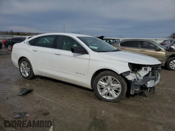 2015 Chevrolet Impala LS with VIN 1G11X5SL7FU128802, listed as a Copart auction lot 45420955 with 236,375 mi miles and Salvage Title. Bid and sale history available at DreamBid. Image 4.