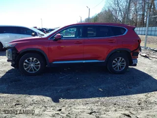 2019 Hyundai Santa Fe SE with VIN 5NMS23AD8KH009425, listed as a IAAI auction lot 41716075 with 123,583 mi miles. Bid and sale history available at carsss.com. Image 15.