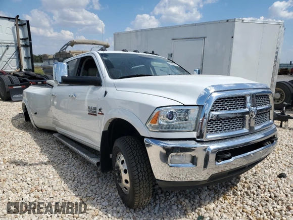 2015 Ram 3500 Laramie with VIN 3C63RRJL1FG625356, listed as a Copart auction lot 73058614 with 198,702 mi miles and Salvage Title. Bid and sale history available at carsss.com. Image 4.