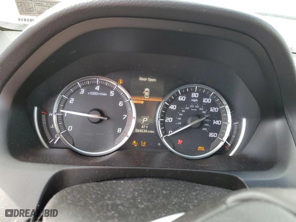 2018 Acura TLX w/Technology Pkg with VIN 19UUB2F50JA010051, listed as a Copart auction lot 43534105 with 84,534 mi miles and Salvage Title. Bid and sale history available at carsss.com. Image 9.