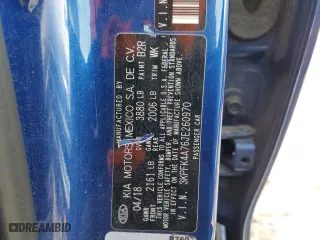 2018 Kia Forte LX with VIN 3KPFK4A76JE260970, listed as a Copart auction lot 45110985 with 0 mi miles and Salvage Title. Bid and sale history available at carsss.com. Image 12.