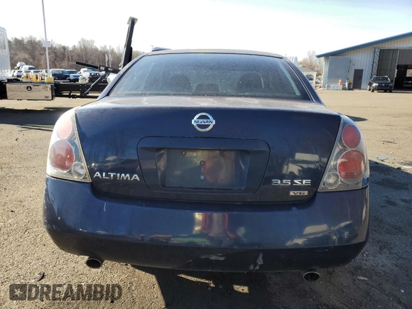 2006 Nissan Altima 3.5 SE with VIN 1N4BL11D66N422041, listed as a Copart auction lot 82840474 with 153,010 mi miles and Salvage Title. Bid and sale history available at carsss.com. Image 6.