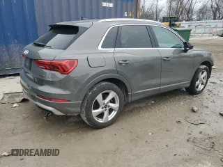 2021 Audi Q3 Premium with VIN WA1AUCF33M1100504, listed as a Copart auction lot 51975165 with 74,054 mi miles and Salvage Title. Bid and sale history available at carsss.com. Image 3.