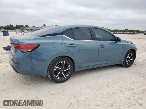 2024 Nissan Sentra SV with VIN 3N1AB8CV6RY240745, listed as a Copart auction lot 57093585 with 22,633 mi miles and Salvage title. Bid and sale history available at DreamBid. Image 3.