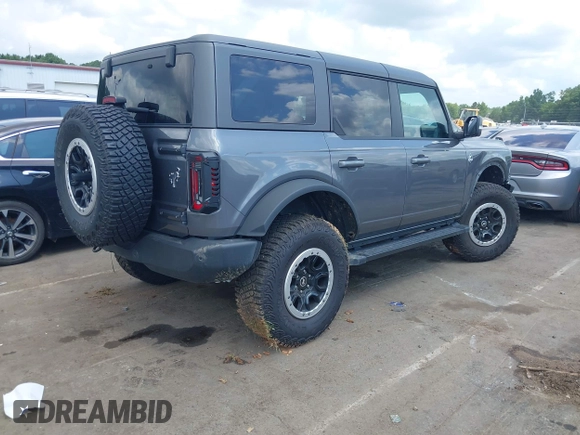 2024 Ford Bronco Outer Banks z VIN 1FMDE8BHXRLA40761, wystawiony jako IAAI lot #42704734 z przebiegiem 22 706 mil mil oraz . Historia ofert i sprzedaży dostępna na DreamBid. Obrazek 4.