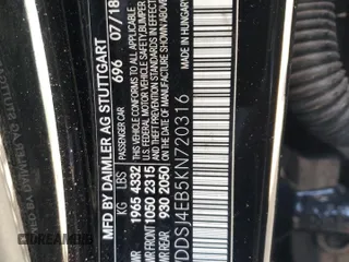 2019 Mercedes-Benz CLA with VIN WDDSJ4EB5KN720316, listed as a Copart auction lot 41435813 with 59,216 mi miles. Bid and sale history available at carsss.com. Image 12.