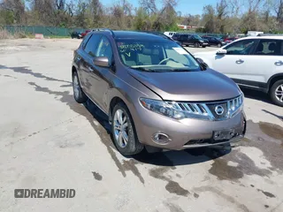 2009 Nissan Murano S with VIN JN8AZ18W19W125600, listed as a IAAI auction lot 42055358 with 66,165 mi miles. Bid and sale history available at carsss.com. Image 1.
