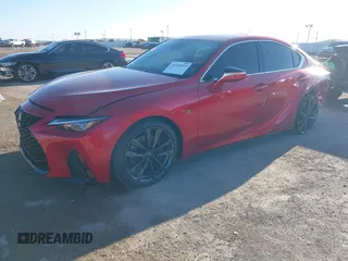 2024 Lexus IS 350 F Sport z VIN JTHBZ1B24R5080548, wystawiony jako IAAI lot #41143943 z przebiegiem 667 mil mil oraz . Historia ofert i sprzedaży dostępna na DreamBid. Obrazek 2.