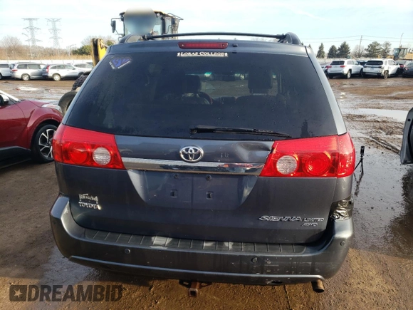 2009 Toyota Sienna XLE with VIN 5TDBK22C69S026392, listed as a Copart auction lot 48353085 with 181,630 mi miles and Salvage Title. Bid and sale history available at carsss.com. Image 6.