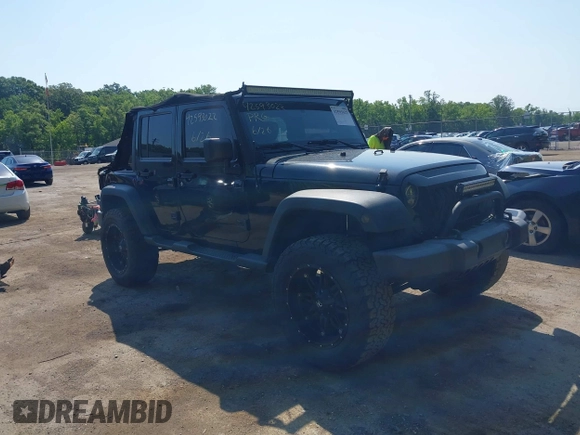 2015 Jeep Wrangler Unlimited Sport with VIN 1C4BJWDG2FL518487, listed as a IAAI auction lot 42593022 with 161,991 mi miles and . Bid and sale history available at DreamBid. Image 1.