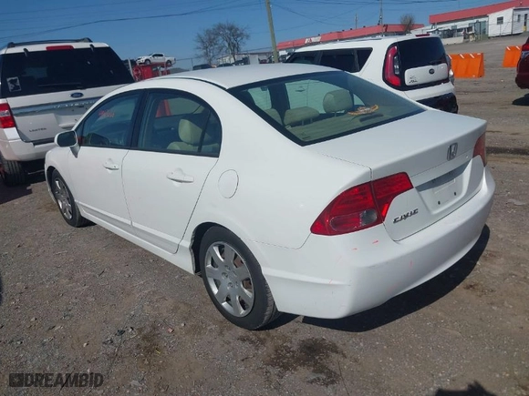 2007 Honda Civic Sdn LX with VIN 1HGFA16527L006070, listed as a IAAI auction lot 41953056 with 183,596 mi miles. Bid and sale history available at carsss.com. Image 3.