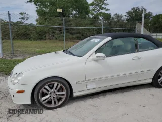 2007 Mercedes-Benz CLK 350 with VIN WDBTK56F67F211595, listed as a Copart auction lot 76596154 with 158,864 mi miles and Salvage Title. Bid and sale history available at DreamBid. Image 12.