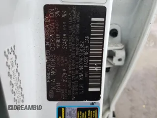 2015 Kia Cadenza Premium with VIN KNALN4D79F5191682, listed as a Copart auction lot 47281005 with 118,614 mi miles and Clean Title. Bid and sale history available at carsss.com. Image 12.
