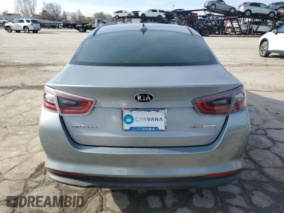 2016 Kia Optima Hybrid EX with VIN KNAGN4AD2G5098872, listed as a Copart auction lot 43930105 with 0 mi miles and Salvage Title. Bid and sale history available at carsss.com. Image 6.