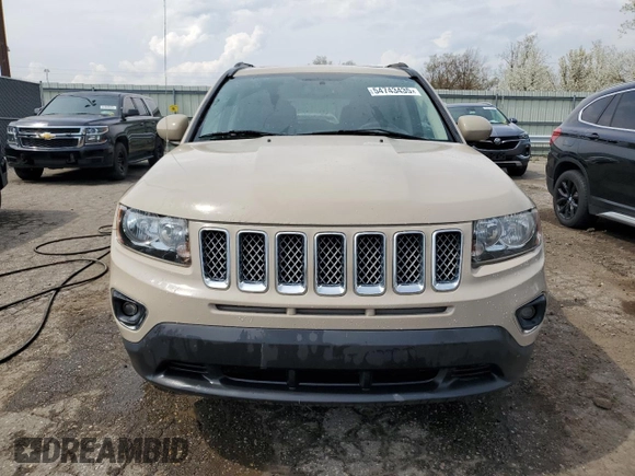 2016 Jeep Compass High Altitude Edition with VIN 1C4NJDEB9GD764730, listed as a Copart auction lot 54743435 with 124,085 mi miles and Clean Title. Bid and sale history available at carsss.com. Image 5.