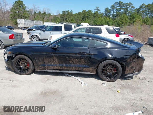 2017 Ford Mustang EcoBoost with VIN 1FA6P8TH9H5259449, listed as a IAAI auction lot 41820818 with 1 mi miles. Bid and sale history available at carsss.com. Image 14.
