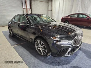 2025 Genesis G70 2.5T with VIN KMTG34SC0SU151938, listed as a Copart auction lot 64726775 with 15,493 mi miles and Clean title. Bid and sale history available at DreamBid. Image 4.