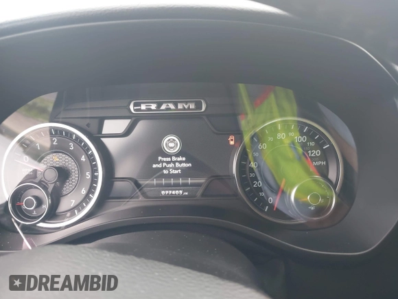 2019 Ram 1500 Big Horn with VIN 1C6RREFT1KN888945, listed as a IAAI auction lot 42419282 with 77,403 mi miles and . Bid and sale history available at DreamBid. Image 7.