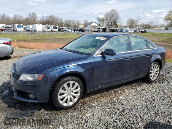 2010 Audi A4 2.0T Premium Plus with VIN WAUFFAFL2AN058032, listed as a Copart auction lot 52121865 with 172,051 mi miles and Salvage Title. Bid and sale history available at carsss.com. Image 1.