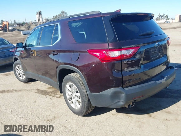 2020 Chevrolet Traverse LT Cloth with VIN 1GNERGKW9LJ319473, listed as a IAAI auction lot 41859216 with 63,159 mi miles. Bid and sale history available at carsss.com. Image 3.