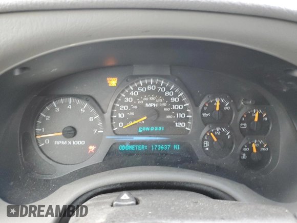 2003 Chevrolet TrailBlazer LTZ with VIN 1GNDT13S632267526, listed as a Copart auction lot 84616184 with 173,637 mi miles and Salvage Title. Bid and sale history available at DreamBid. Image 9.