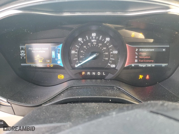 2019 Ford Fusion Hybrid SE with VIN 3FA6P0LU1KR187648, listed as a Copart auction lot 44356945 with 110,163 mi miles and Salvage Title. Bid and sale history available at carsss.com. Image 9.