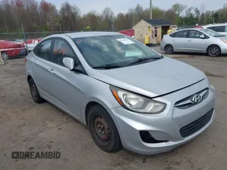 2014 Hyundai Accent GLS with VIN KMHCT4AE0EU622079, listed as a IAAI auction lot 42132818 with 132,324 mi miles. Bid and sale history available at carsss.com. Image 1.