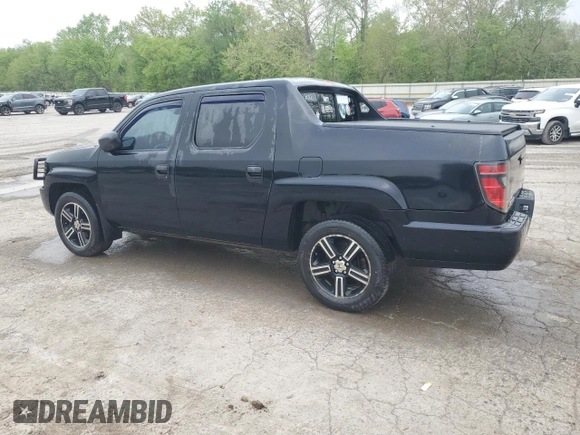 2013 Honda Ridgeline Sport with VIN 5FPYK1F72DB016478, listed as a Copart auction lot 55953095 with 163,435 mi miles and Salvage title. Bid and sale history available at DreamBid. Image 2.