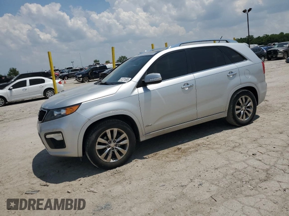2013 Kia Sorento SX with VIN 5XYKWDA29DG374489, listed as a Copart auction lot 61231695 with 162,579 mi miles and Non repairable. Bid and sale history available at DreamBid. Image 1.