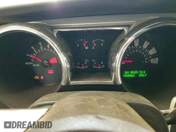 2006 Ford Mustang Standard with VIN 1ZVHT84N165144471, listed as a Copart auction lot 51743815 with 196,243 mi miles and Salvage Title. Bid and sale history available at carsss.com. Image 9.