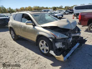 2004 Nissan Murano SL with VIN JN8AZ08W24W312850, listed as a Copart auction lot 75202134 with 0 mi miles and Clean Title. Bid and sale history available at carsss.com. Image 4.