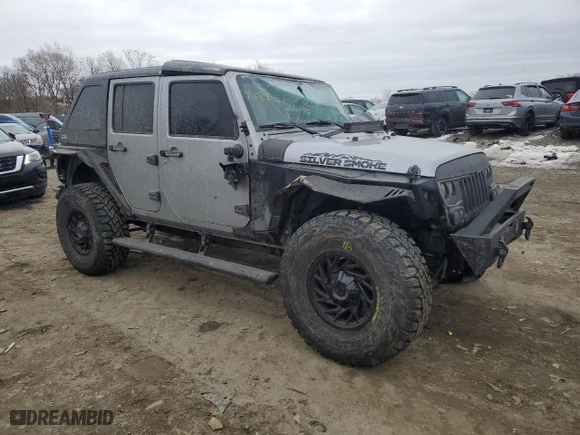 2016 Jeep Wrangler Unlimited Sahara with VIN 1C4BJWEG9GL102033, listed as a Copart auction lot 88695525 with 94,953 mi miles and Salvage Title. Bid and sale history available at carsss.com. Image 4.