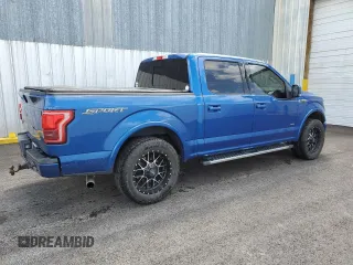 2017 Ford F-150 XL with VIN 1FTEW1CPXHFA13592, listed as a Copart auction lot 51649935 with 104,324 mi miles and Clean Title. Bid and sale history available at carsss.com. Image 3.