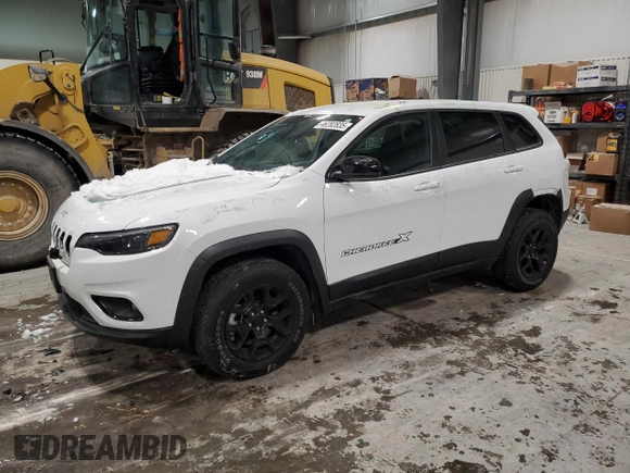 2022 Jeep Cherokee X with VIN 1C4PJMCX6ND526323, listed as a Copart auction lot 46282835 with 20,242 mi miles and Salvage Title. Bid and sale history available at carsss.com. Image 1.