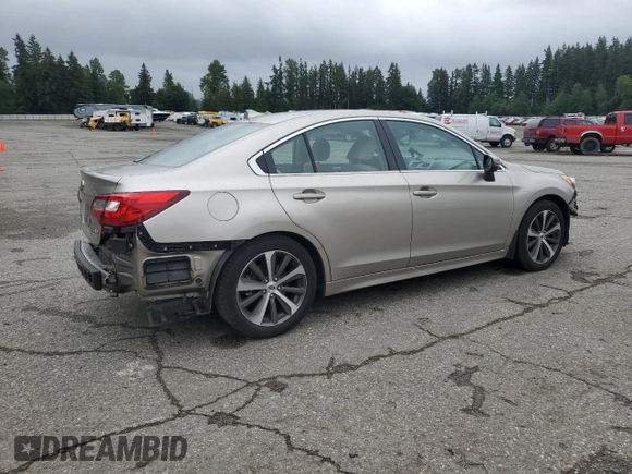 2017 Subaru Legacy Limited with VIN 4S3BNAN6XH3029271, listed as a Copart auction lot 58789775 with 44,840 mi miles and Salvage title. Bid and sale history available at DreamBid. Image 3.