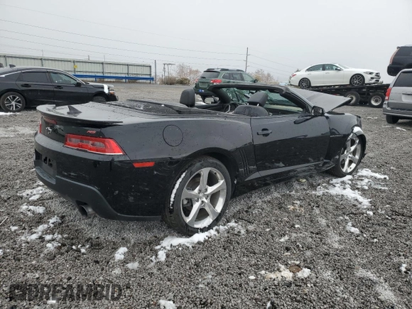 2015 Chevrolet Camaro LT with VIN 2G1FF3D38F9297606, listed as a Copart auction lot 79968184 with 0 mi miles and Salvage Title. Bid and sale history available at carsss.com. Image 3.