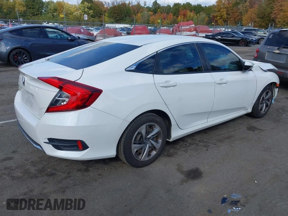 2019 Honda Civic Sedan LX with VIN 2HGFC2F66KH533012, listed as a IAAI auction lot 40608414 with 116,649 mi miles. Bid and sale history available at carsss.com. Image 4.