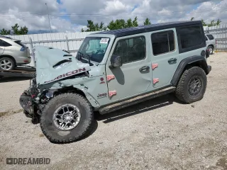 2023 Jeep Wrangler Rubicon with VIN 1C4JJXFG9PW542736, listed as a Copart auction lot 46890465 with 0 mi miles and Non Repairable. Bid and sale history available at carsss.com. Image 1.
