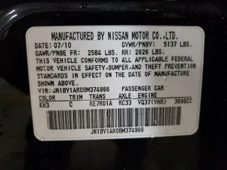 2011 Infiniti M37 with VIN JN1BY1AR0BM374966, listed as a Copart auction lot 78876414 with 227,377 mi miles and Salvage Title. Bid and sale history available at carsss.com. Image 13.