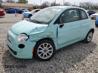 2017 FIAT 500 Pop with VIN 3C3CFFKR6HT694321, listed as a Copart auction lot 52919045 with 46,497 mi miles and Salvage Title. Bid and sale history available at carsss.com. Image 1.